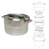 Stanley – The Full Kitchen Base Camp Cook Set 3.5 L _ 3.7 QT – Stainless Steel – 5